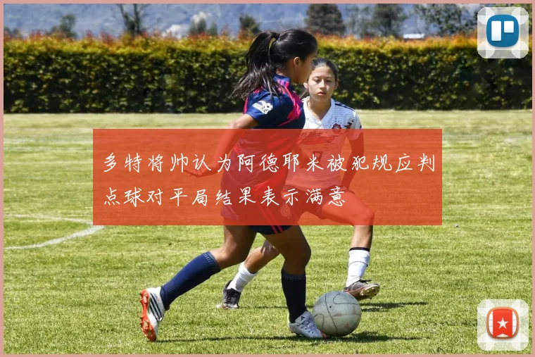 多特将帅认为阿德耶米被犯规应判点球对平局结果表示满意